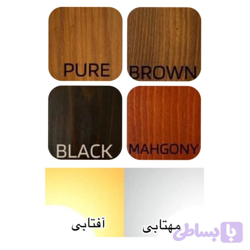 چراغ دیواری چوبی آیلین — تصویر 1
