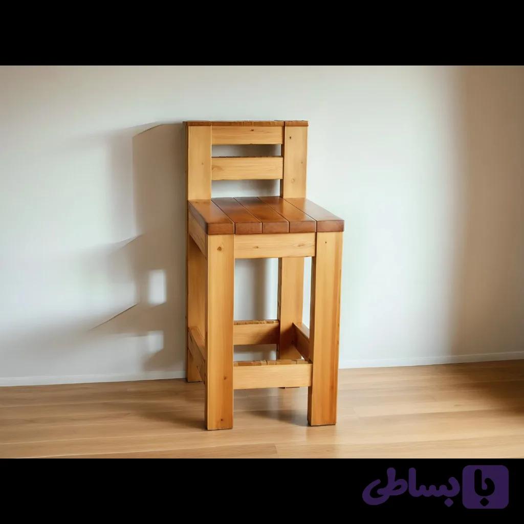 صندلی اپن چوبی آترین — تصویر 1