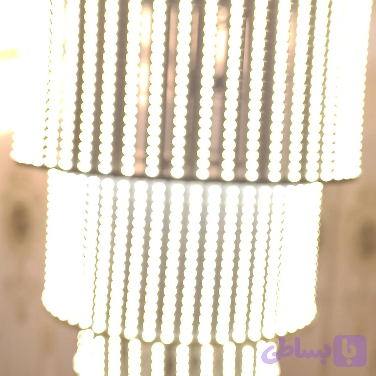 لوستر led مدرن پنج طبقه 400وات نوردهی — تصویر 1