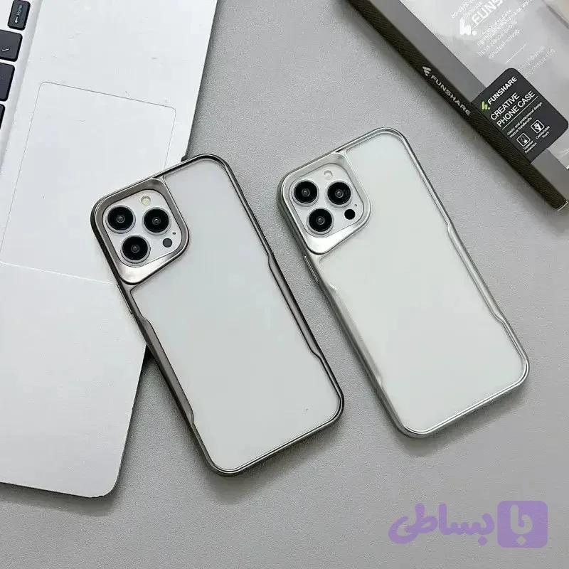قاب گوشی iphone 12 pro max اورجینال Gear4 شفاف دور رنگی مدل کریستال