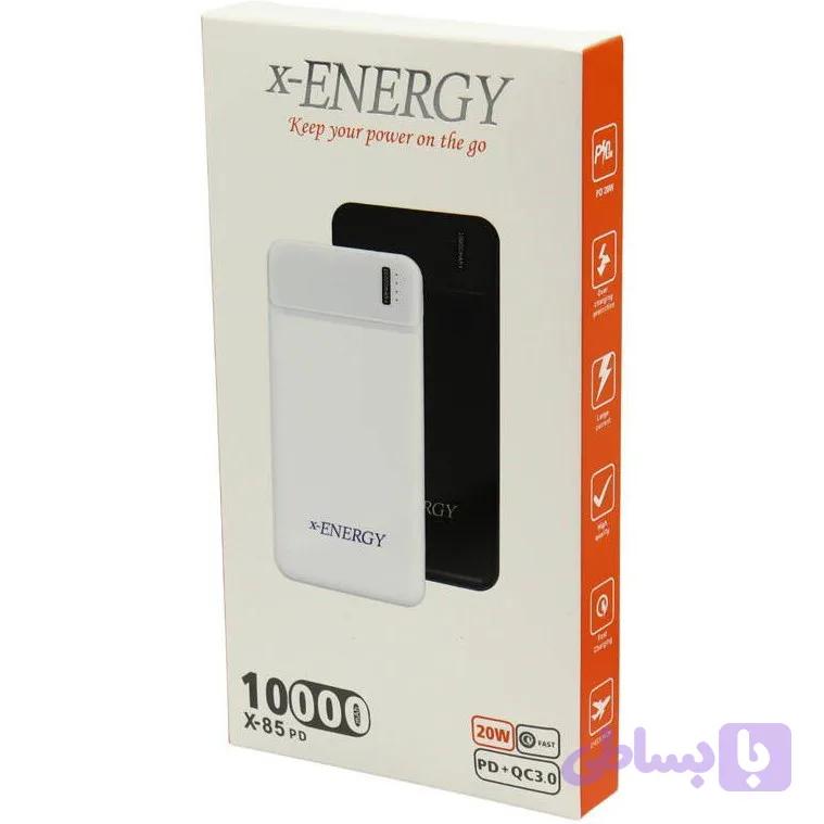 پاوربانک ایکس انرژی مدل X85 PD ظرفیت 10000 میلی آمپر ساعت
