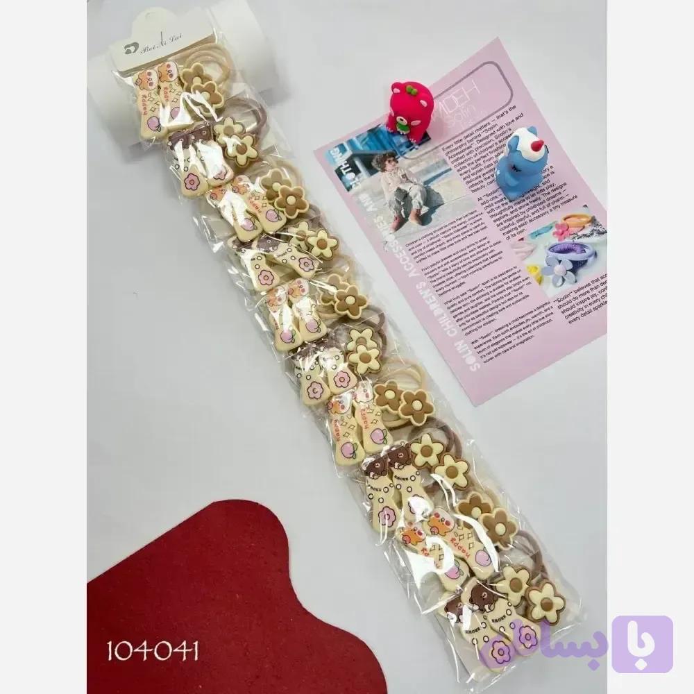 پک کش و گیره مو دخترانه (12 عدد کش و 2 عدد گیره انبری)
