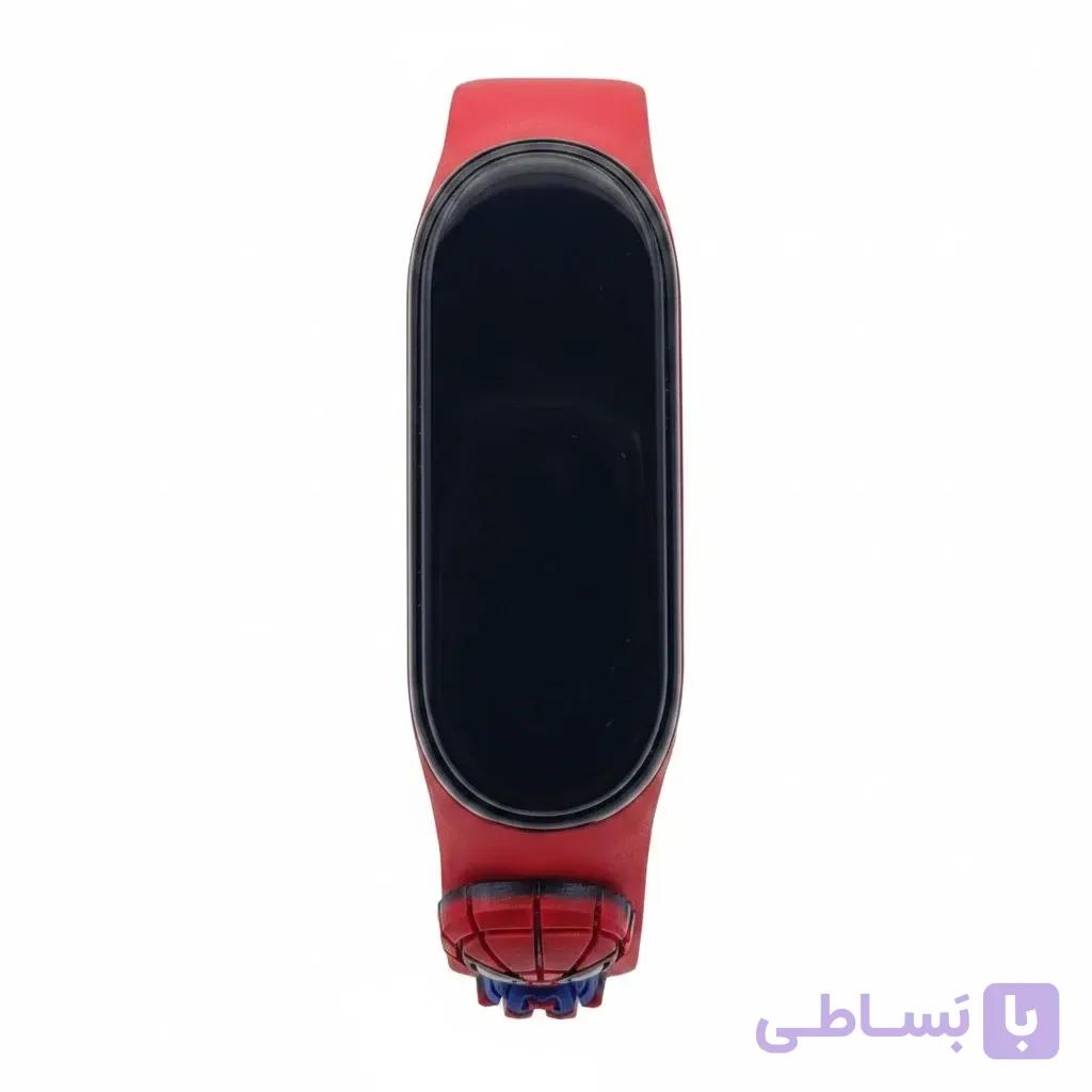ساعت مچی بچگانه دیجیتالی طرح مرد عنکبوتی با بند رابر و صفحه لمسی