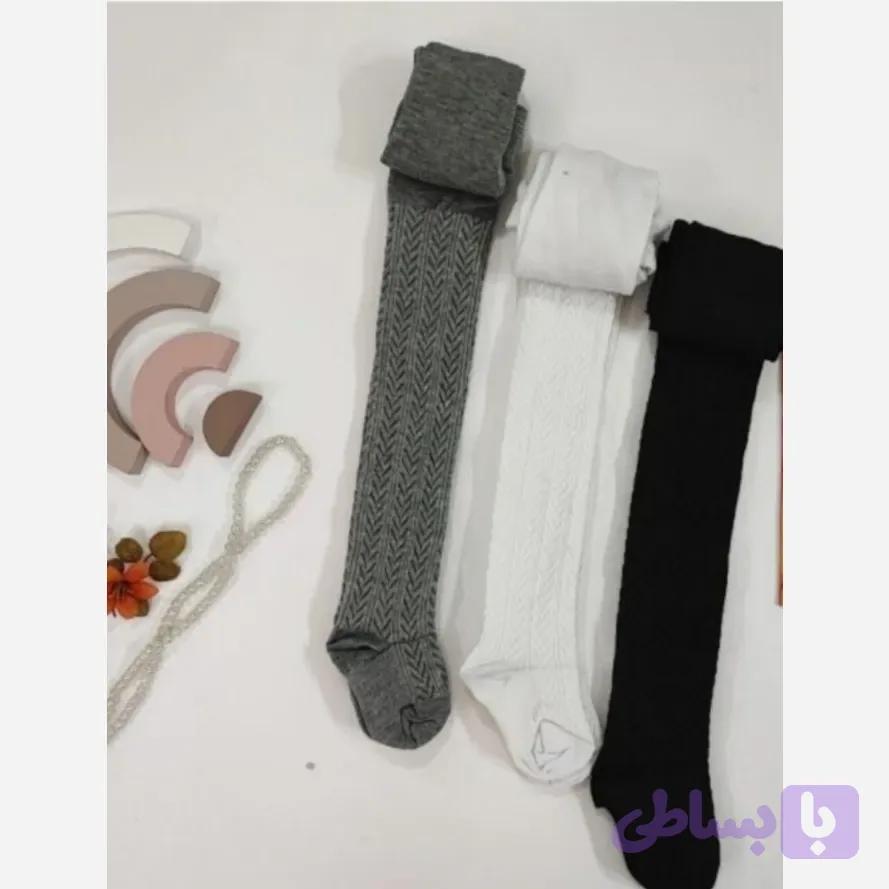 جوراب شلواری دخترانه طرح گندم باکیفیت و کشسانی بالا در 3 رنگ