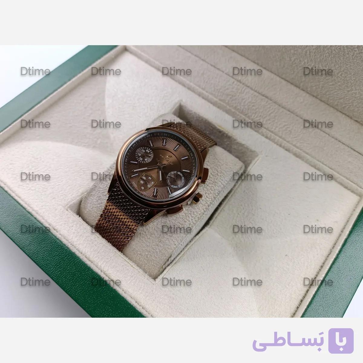 ساعت مچی زنانه بلیزر مدل 3177 صفحه کافی بند حصیری چهار موتوره فعال