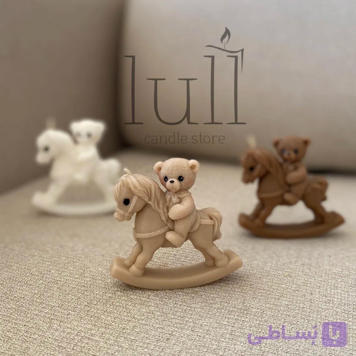 شمع تدی اسب سوار
