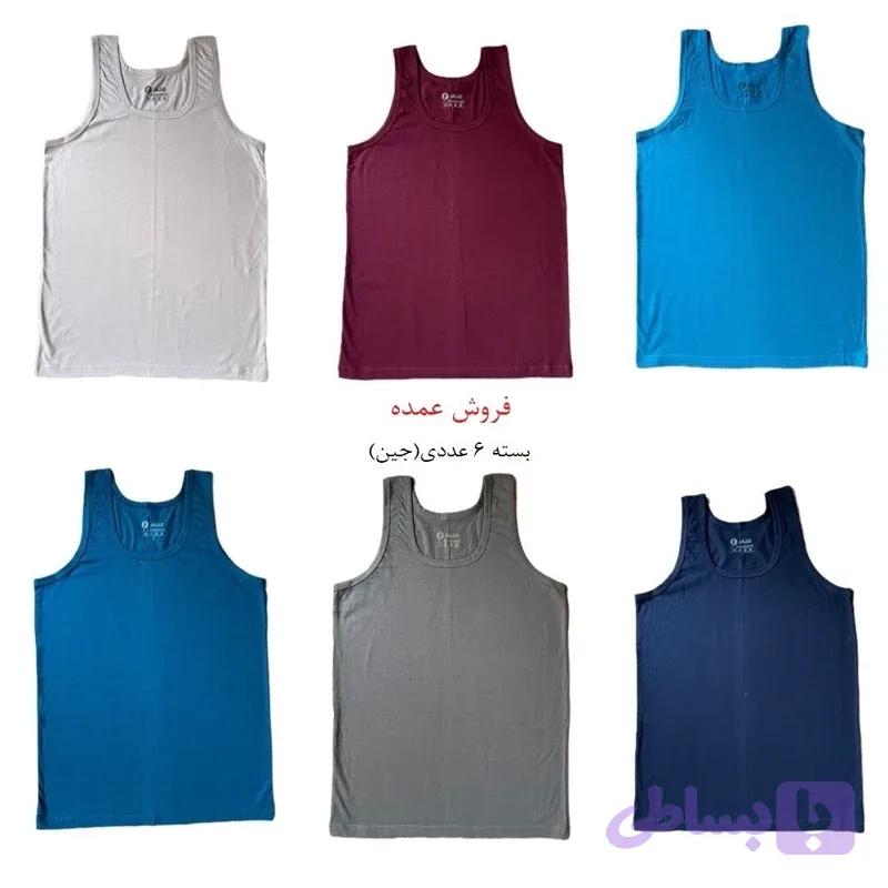 زیرپوش رکابی مردانه عمده امجد پک 6 عددی — تصویر 1