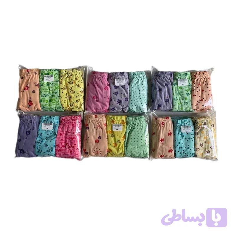 شورت زنانه نخ پنبه نوین پک 3 عددی — تصویر 1