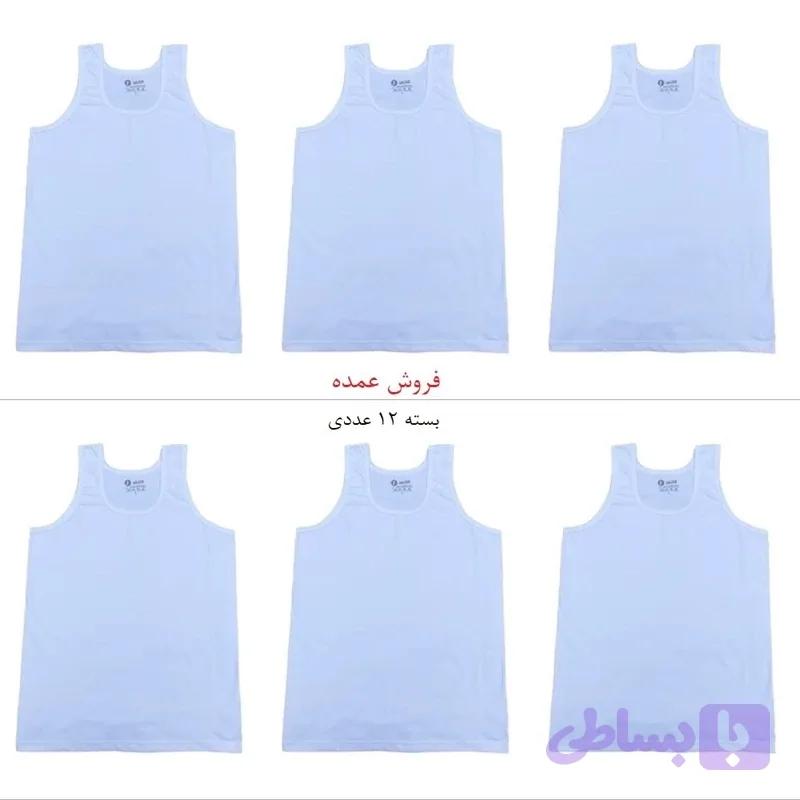 زیرپوش رکابی مردانه عمده امجد پک 12 عددی — تصویر 1