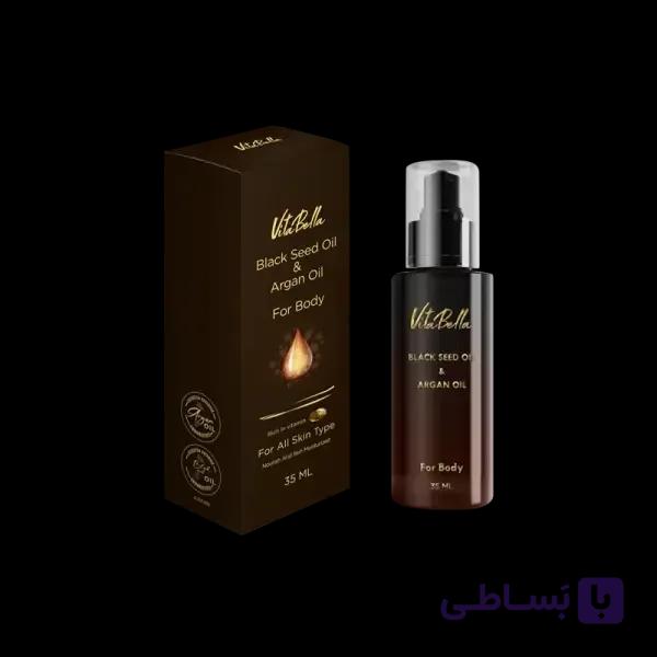 روغن بدن و روغن مو سیاه دانه و آرگان ویتابلا — تصویر 1