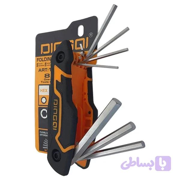 مجموعه 8 عددی آچار آلن دینگشی مدل AR-17006 | ابزار و قطعات برودتی