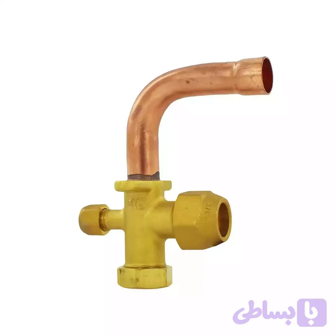 شیرسرویس اسپیلت5/8 خم 90 درجه | ابزار و قطعات برودتی
