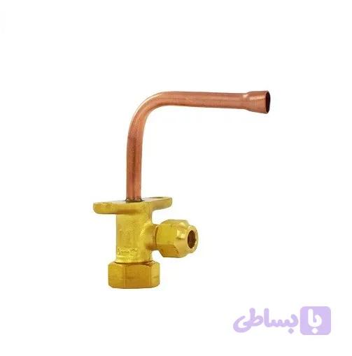شیرسرویس اسپیلت 3/4 خم 90 درجه | ابزار و قطعات برودتی