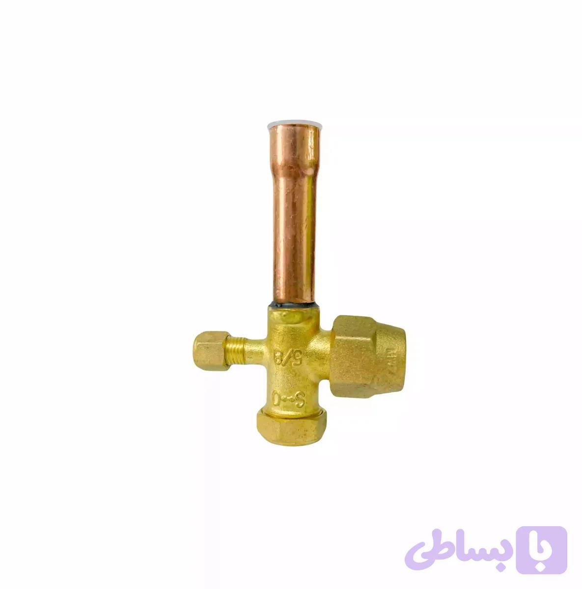 شیر سرویس اسپیلت 5/8 صاف 180 درجه | ابزار و قطعات برودتی