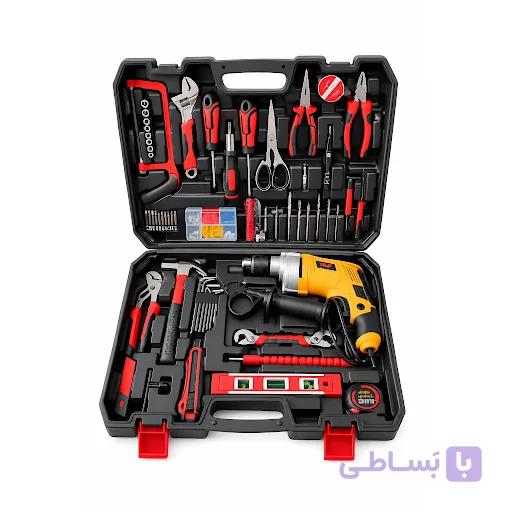 کیت دریل برقی 125 عددی 710 وات GRT مدل G2016-125KIT — تصویر 1
