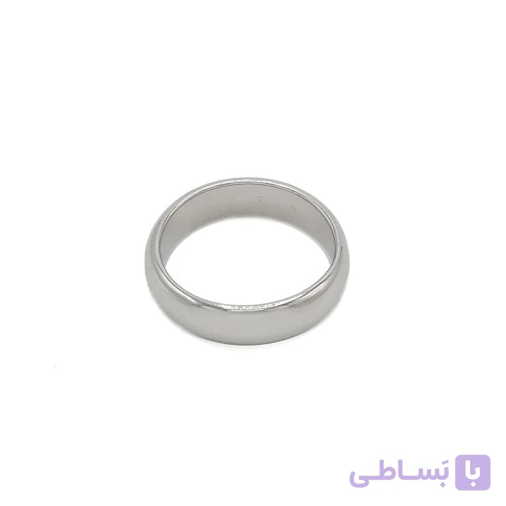 انگشتر زنانه ژوپینگ مدل رینگ ساده نقره ای — تصویر 1