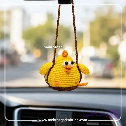 آویز ماشین دستباف جوجه کپل باسن دار — تصویر 1