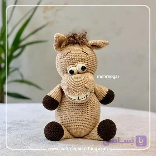 عروسک الاغ «جیگر» دستباف مهرنگار — تصویر 1