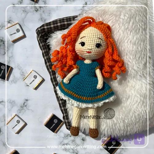 عروسک مریدا بافتنی و دستباف | شخصیت Brave دیزنی