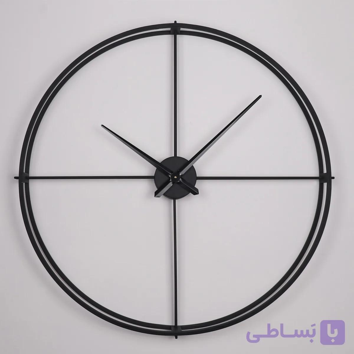 ساعت دیواری فلزی مدل روبی — طراحی شیک + قابل سفارش رنگ و سایز + موتور تایوانی/گیربکسی — تصویر 1