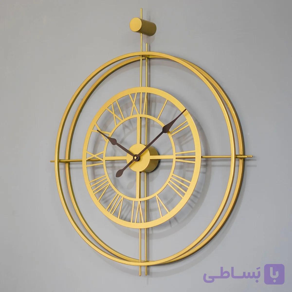 ساعت دیواری مدل سیگما — طراحی لیزری مدرن + تمام فلز + قابل سفارش رنگ و سایز — تصویر 1