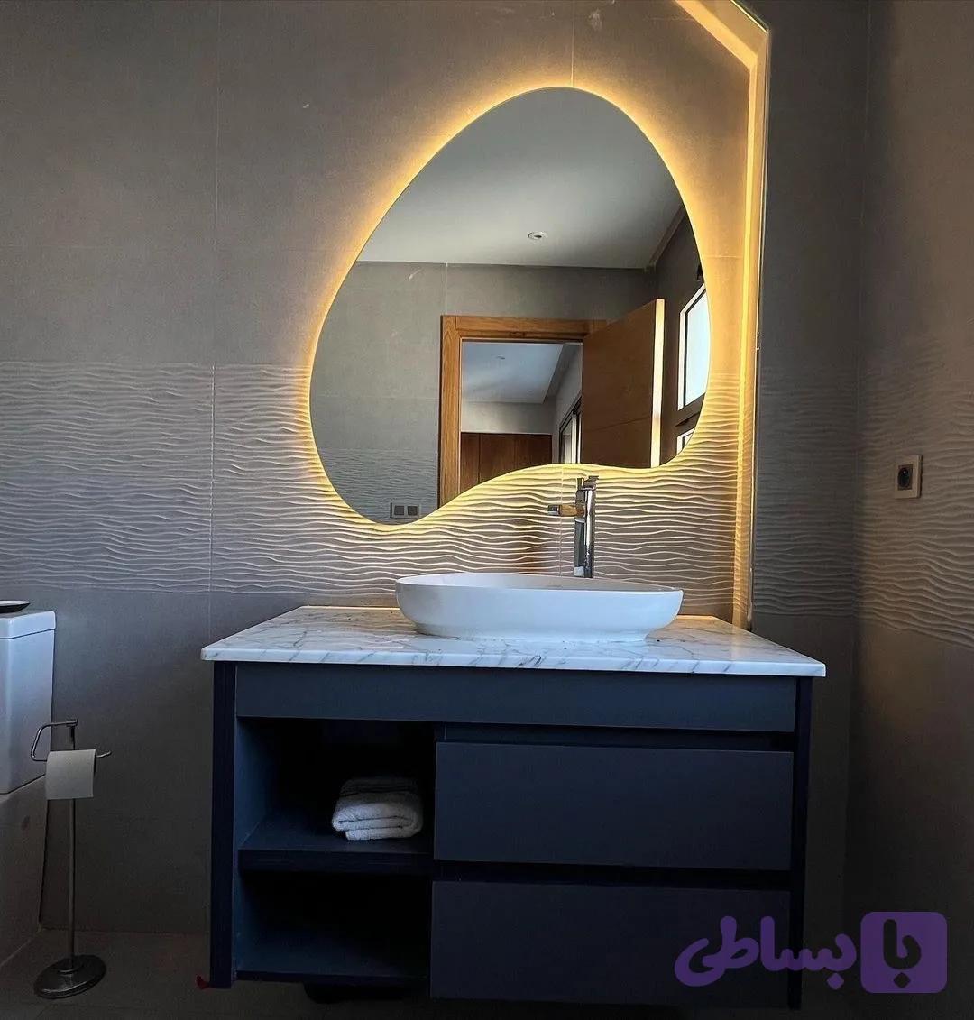 آینه بک لایت لمسی