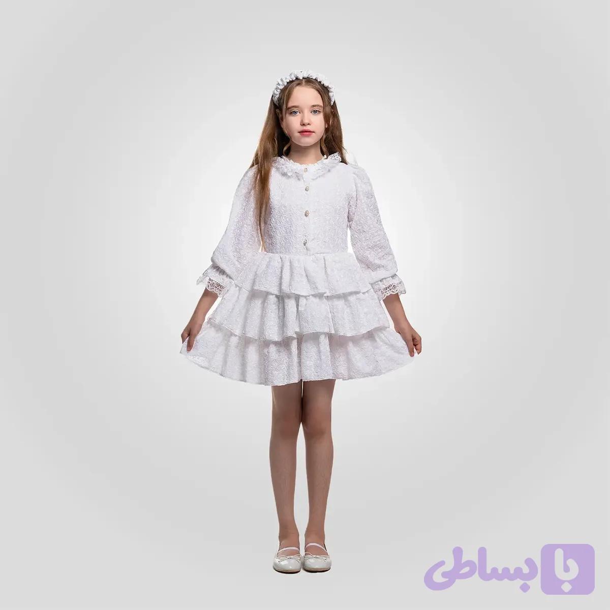 پیراهن دخترانه ریشنا