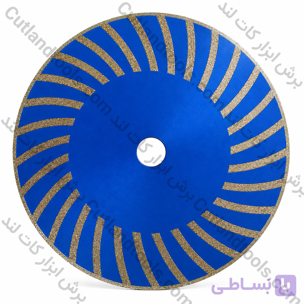 صفحه برش 60 سانت الماس پودری هلالی الکتروپلیت سایز 600 برای برش انواع متریال (سنگ،پلیمر و …) — تصویر 1