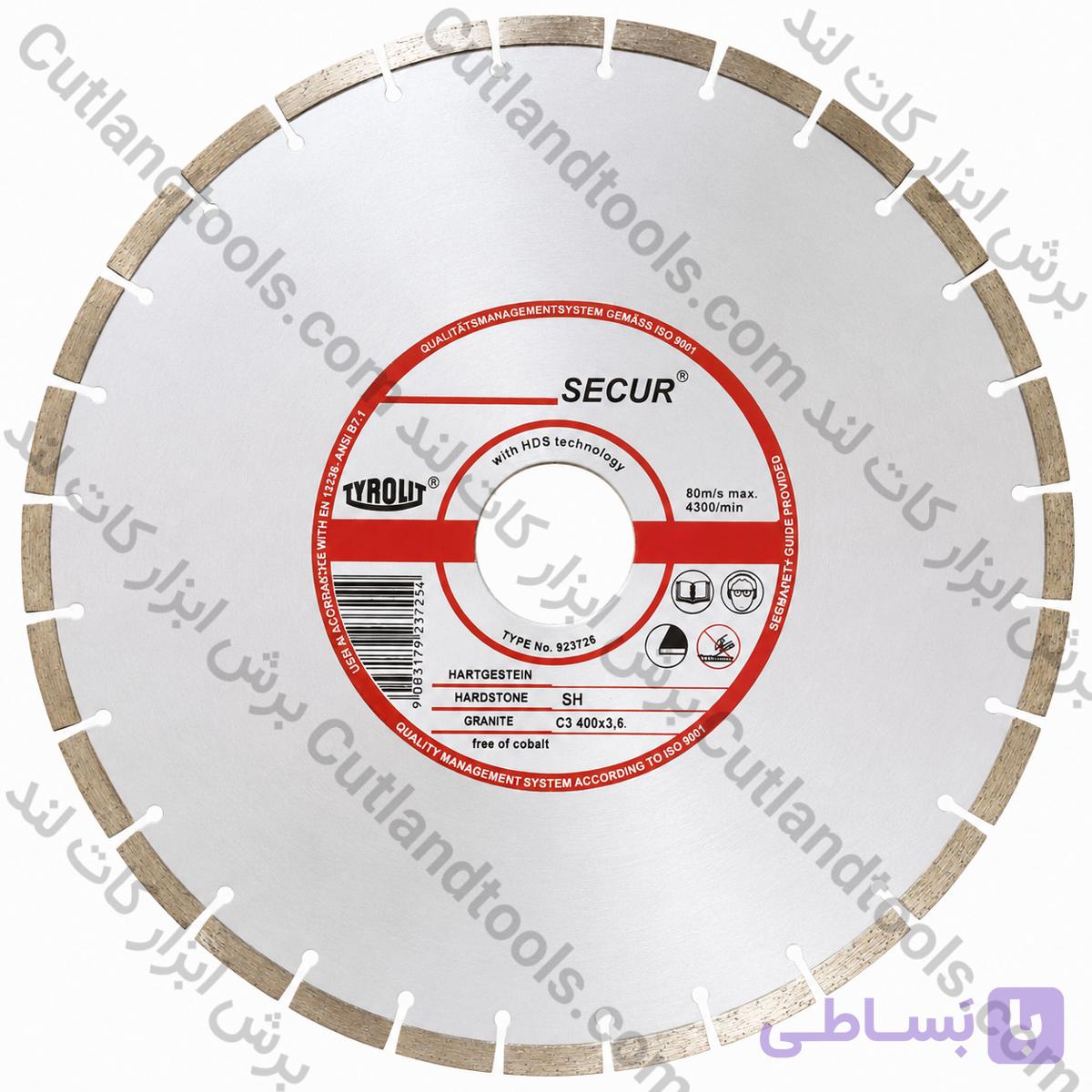 صفحه برش 40 سانت گرانیت ، آجر و انواع سنگ تیرولیت 400 TYROLIT