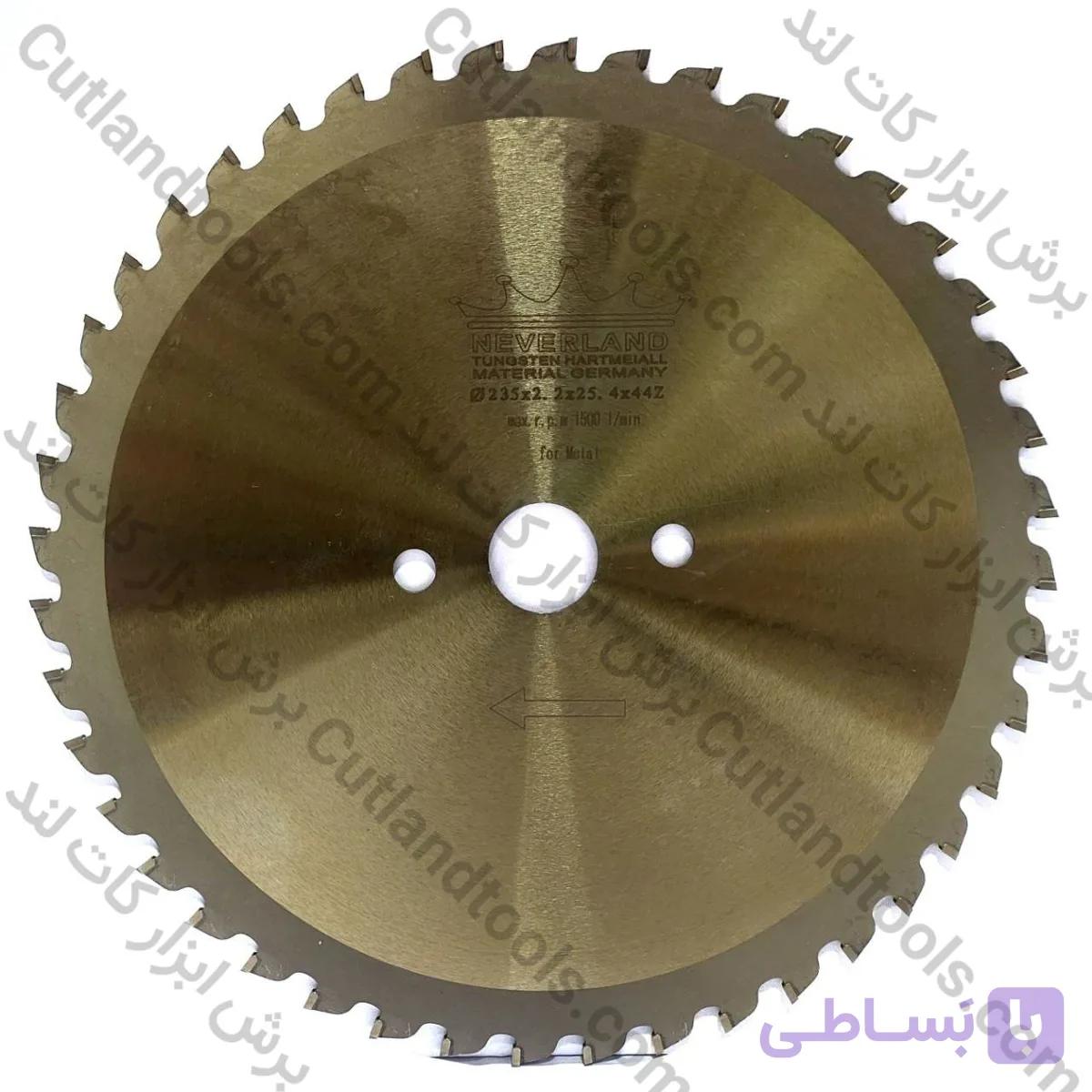 صفحه برش الماسه 23.5 سانت فلز بر و ساندویچ پنل نورلند NEVERLAND 235×2.2×25.4×44T — تصویر 1