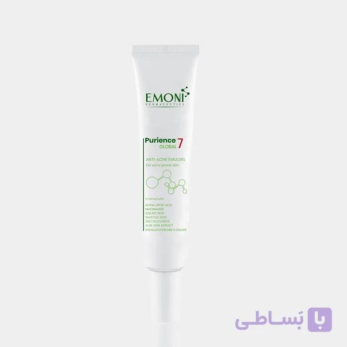 امولژل ضد جوش گلوبال 7 امونی Emoni Purience global 7 Anti-Acne Emulgel 40ml — تصویر 1