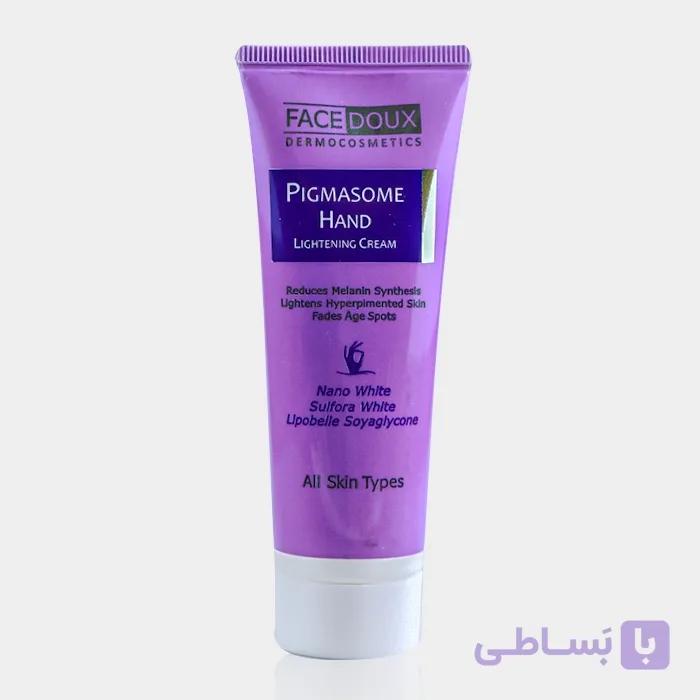 کرم ضد لک دست پیگمازوم فیس دوکس Face Doux Pigmasome Hand Cream 50ml — تصویر 1