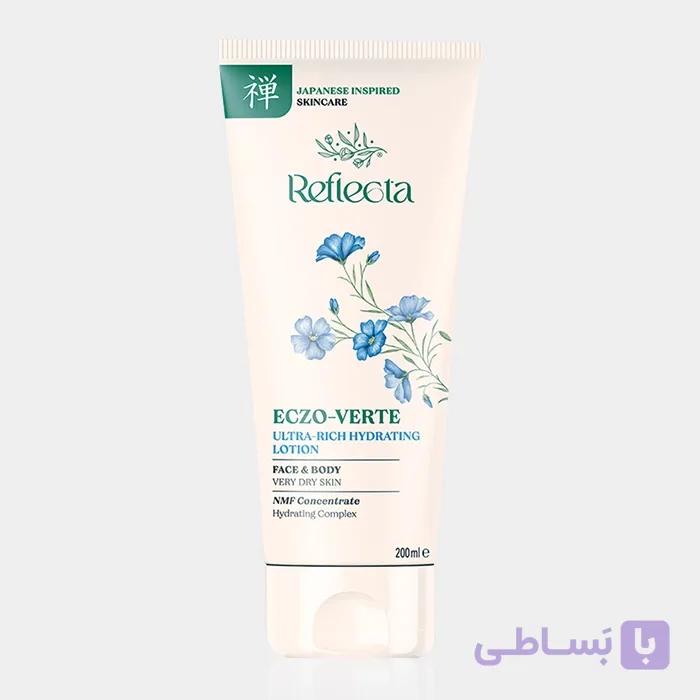 لوسیون صورت و بدن پوست خیلی خشک رفلکتا Reflecta Eczo-Verta Ultra-Rich Hydrating Lotion 200g — تصویر 1