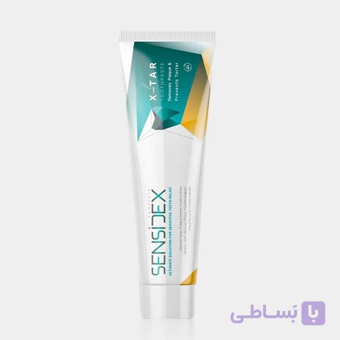 خمیر دندان ساینده ملایم دندان های حساس سنسیدکس Sensidex X-Tar Toothpaste 130g — تصویر 1