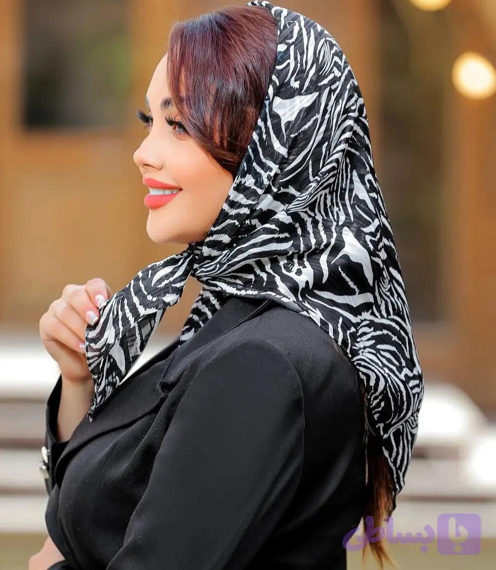 مینی اسکارف حریر لمه
