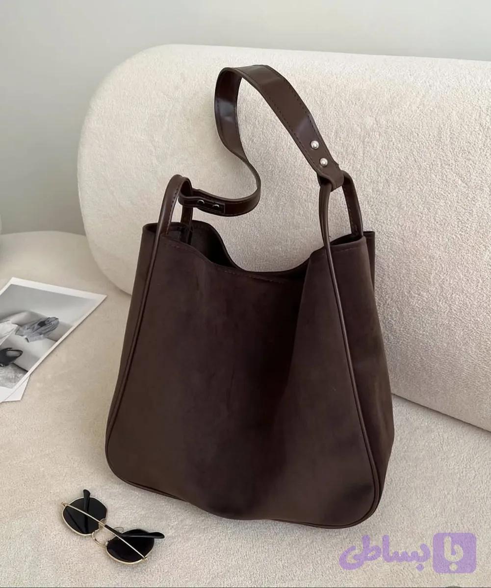 کیف دوشی جیر قهوه ای