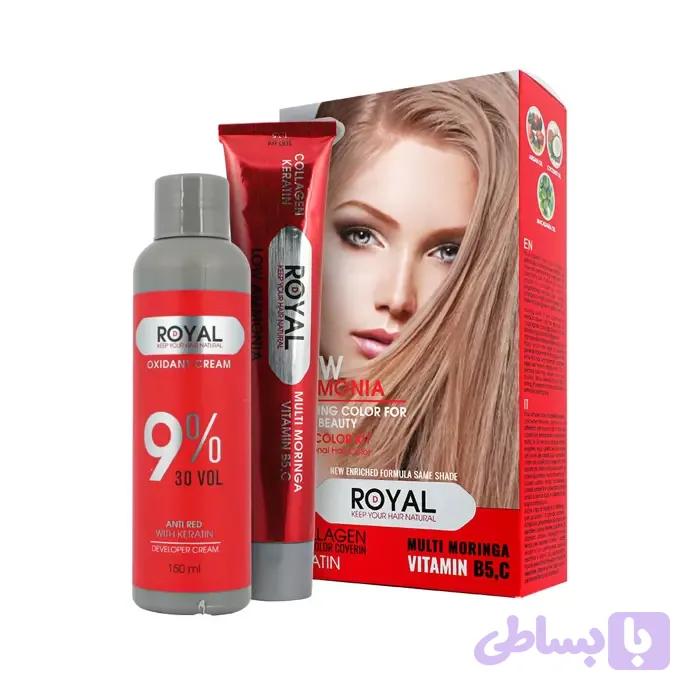 کیت رنگ مو بلوند شکلاتی روشن رویال کد 9.53