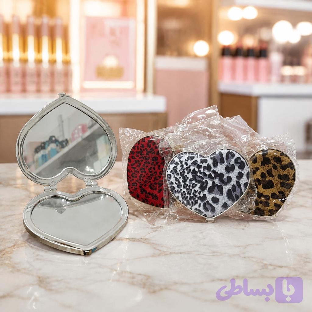 آینه جیبی طرح پلنگی — تصویر 1