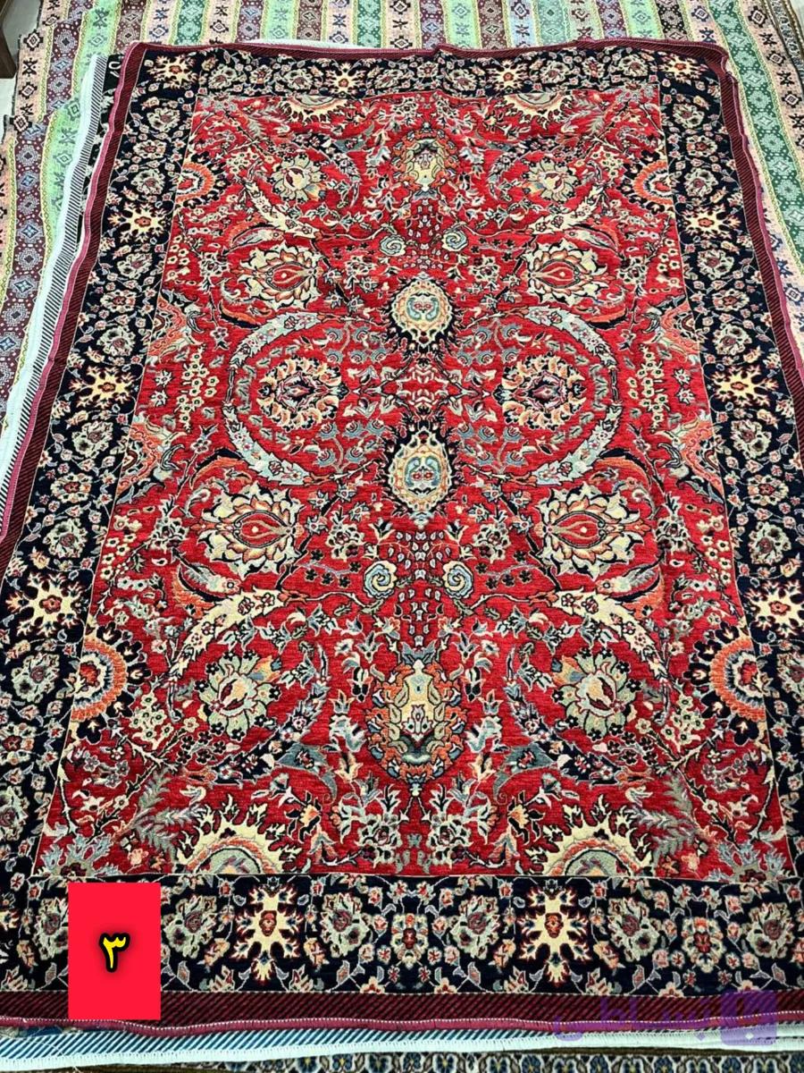 روفرشی مخمل یزدی طرح خطیبی . ۹ متری — تصویر 1