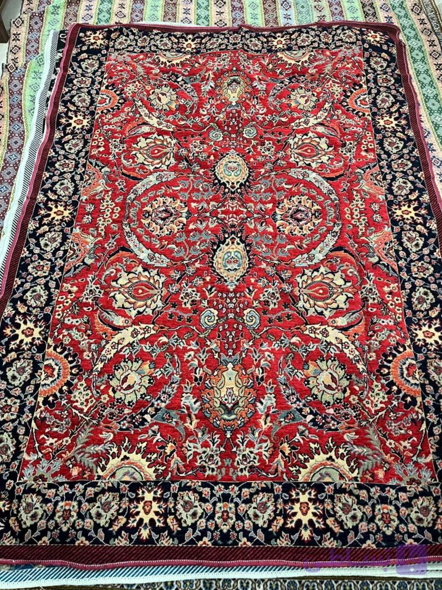 روفرشی یزدی مخمل طرح خطیبی . ۶ متری — تصویر 1