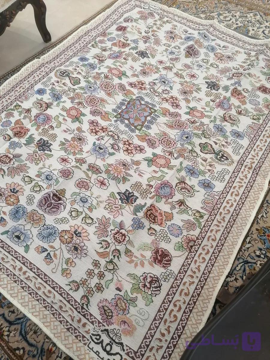 روفرشی یزدی مخمل طرح کارینا .۱۲ متری — تصویر 1