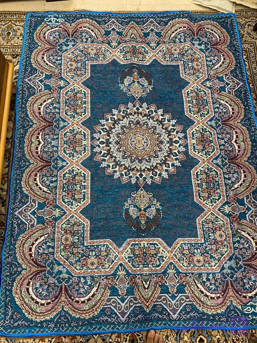 روفرشی سنتی یزدی مخمل زرکدار۶متری.طرح هالیدی