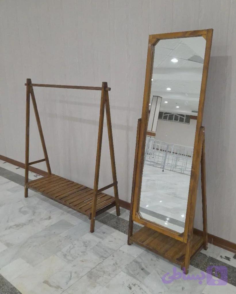 قاب آینه مستطیلی طبقه دار آینه دار — تصویر 1