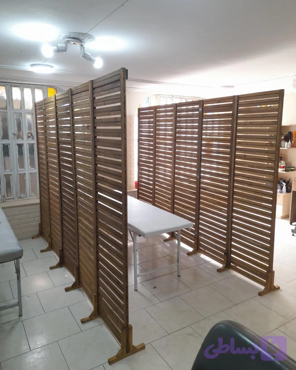پارتیشن چوبی فاصله دار 50 در 180 سانت — تصویر 1