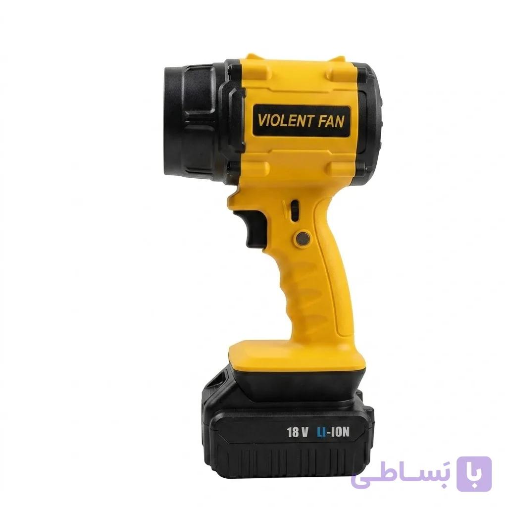 جت فن شارژی Violent مدل F018 توربو باتری بزرگ | ۱۱۰۰۰۰ دور در دقیقه، دمنده پر قدرت، شارژ Type C — تصویر 1