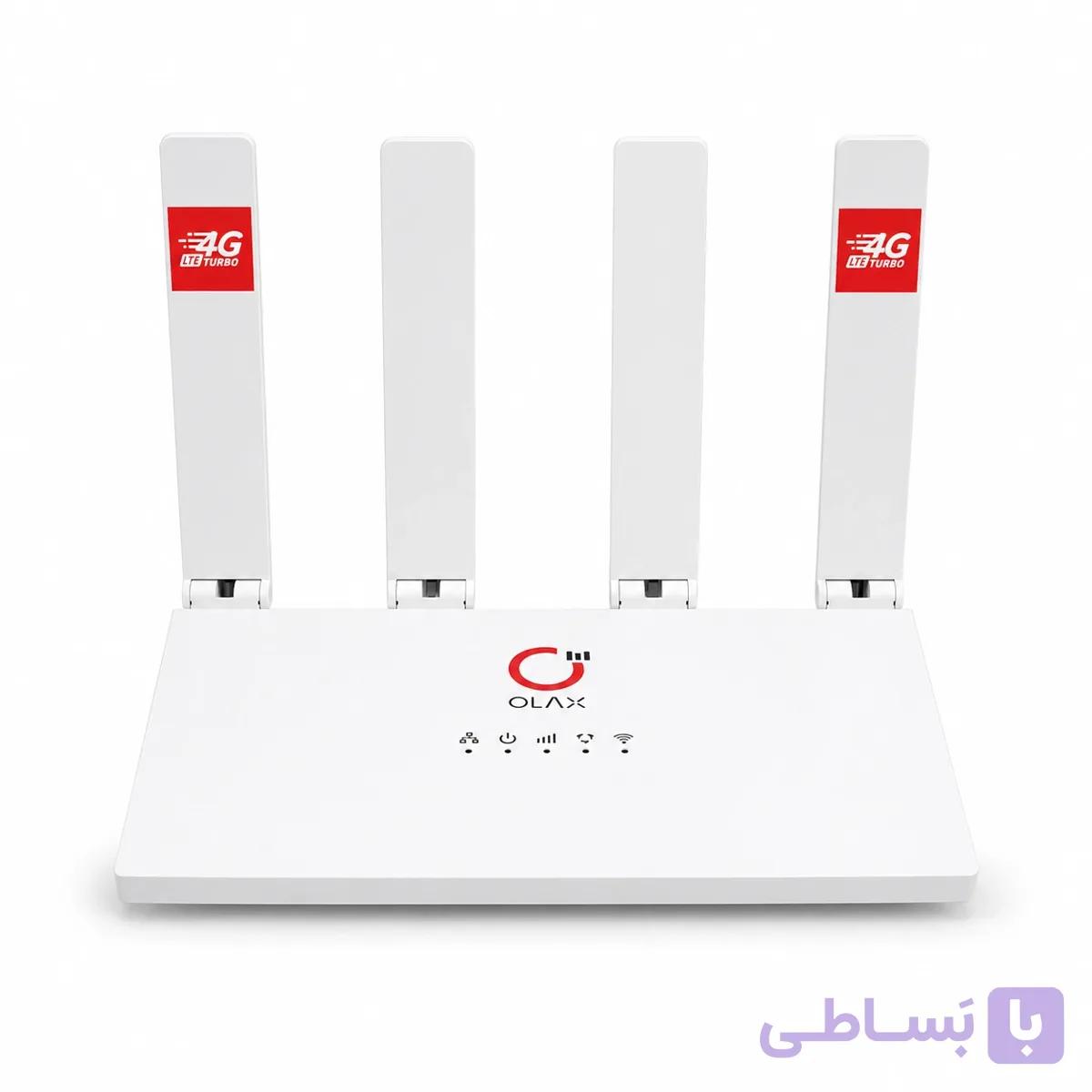 مودم 4G LTE اولاکس مدل MC50 | چهار آنتن، درگاه LAN، پشتیبانی از Nano SIM — تصویر 1