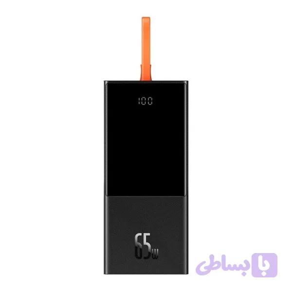 پاوربانک فست شارژ ظرفیت 20000 بیسوس مدل Baseus Elf Digital Display PPJL000001 توان 65 وات با کابل USB Type-C — تصویر 1