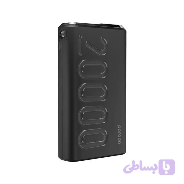 پاور بانک پرودو مدل PD-2093-BK ظرفیت 20000 میلی آمپر — تصویر 1