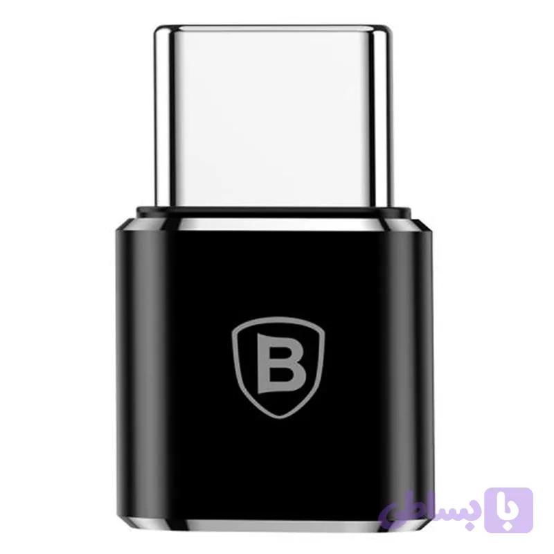 مبدل microUSB به Type-C بیسوس مدل CAMOTG-01 — تصویر 1