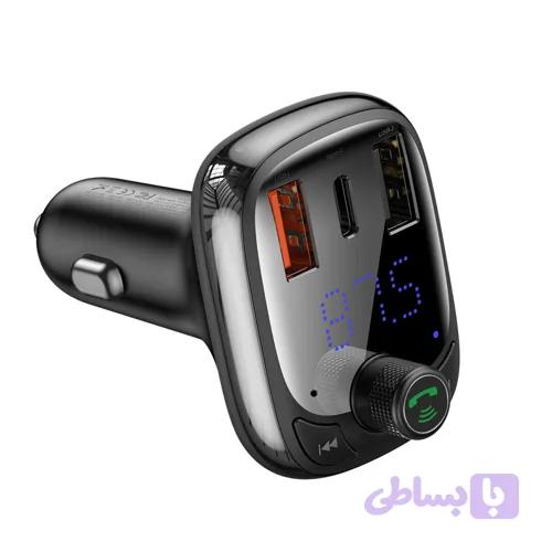 شارژر فندکی فست شارژ و پخش کننده بلوتوث بیسوس Baseus Bluetooth MP3 Car Charger — تصویر 1